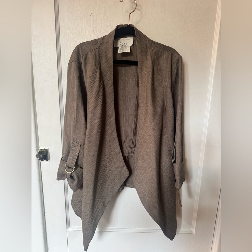 Zoé brand open front jacket